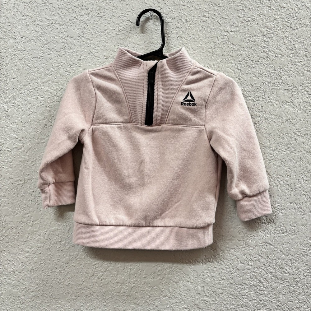 Reebok‎ Baby Quarter Zip Sweatshirt Top Girl 12 Months